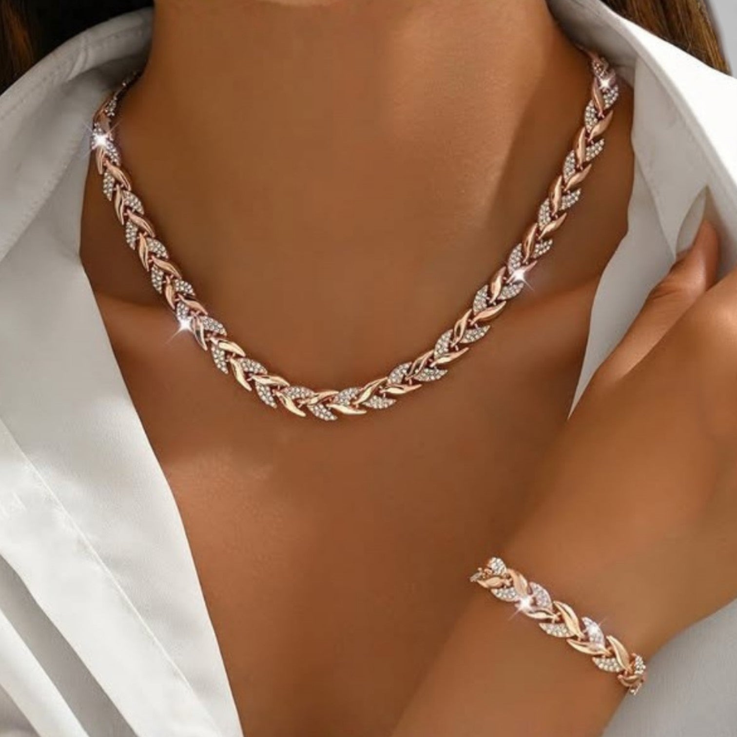 Orión™ Set Joyería Hoja